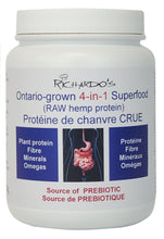 Ontario-grown RAW hemp protein (4-in-1 Superfood)