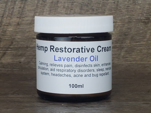 Hemp Restorative Cream, Lavender Oil