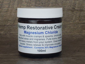Hemp Restorative Cream, Magnesium Chloride